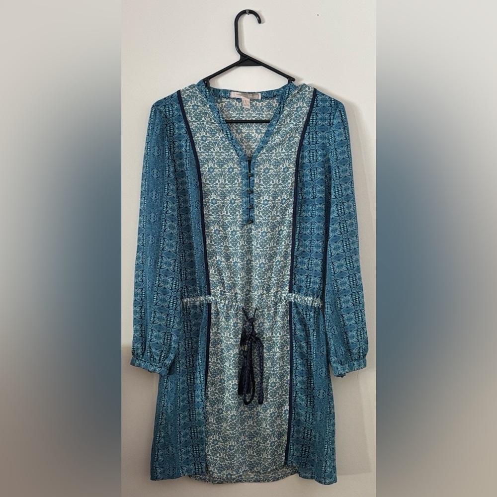 Forever 21 Beautiful Blue White Floral Dress Women’s Size 2 XS Extra Small nwot